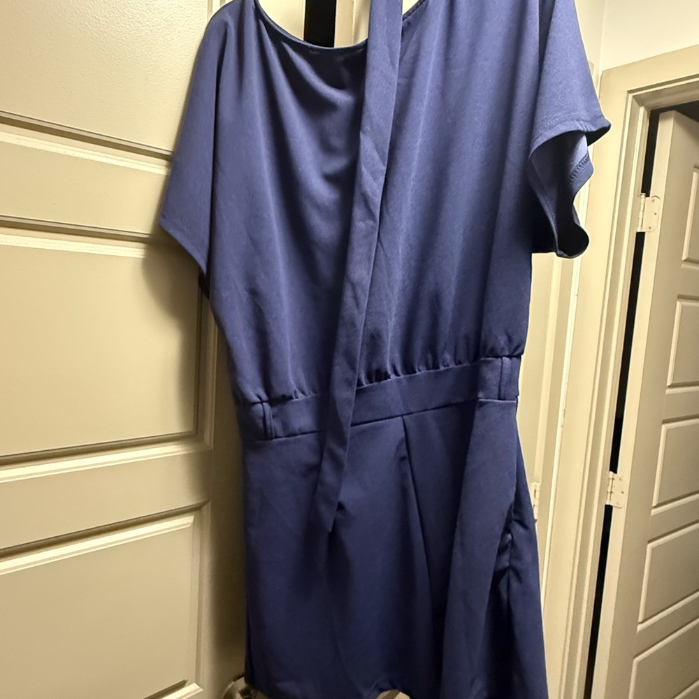 Elegant Blue Women's Romper